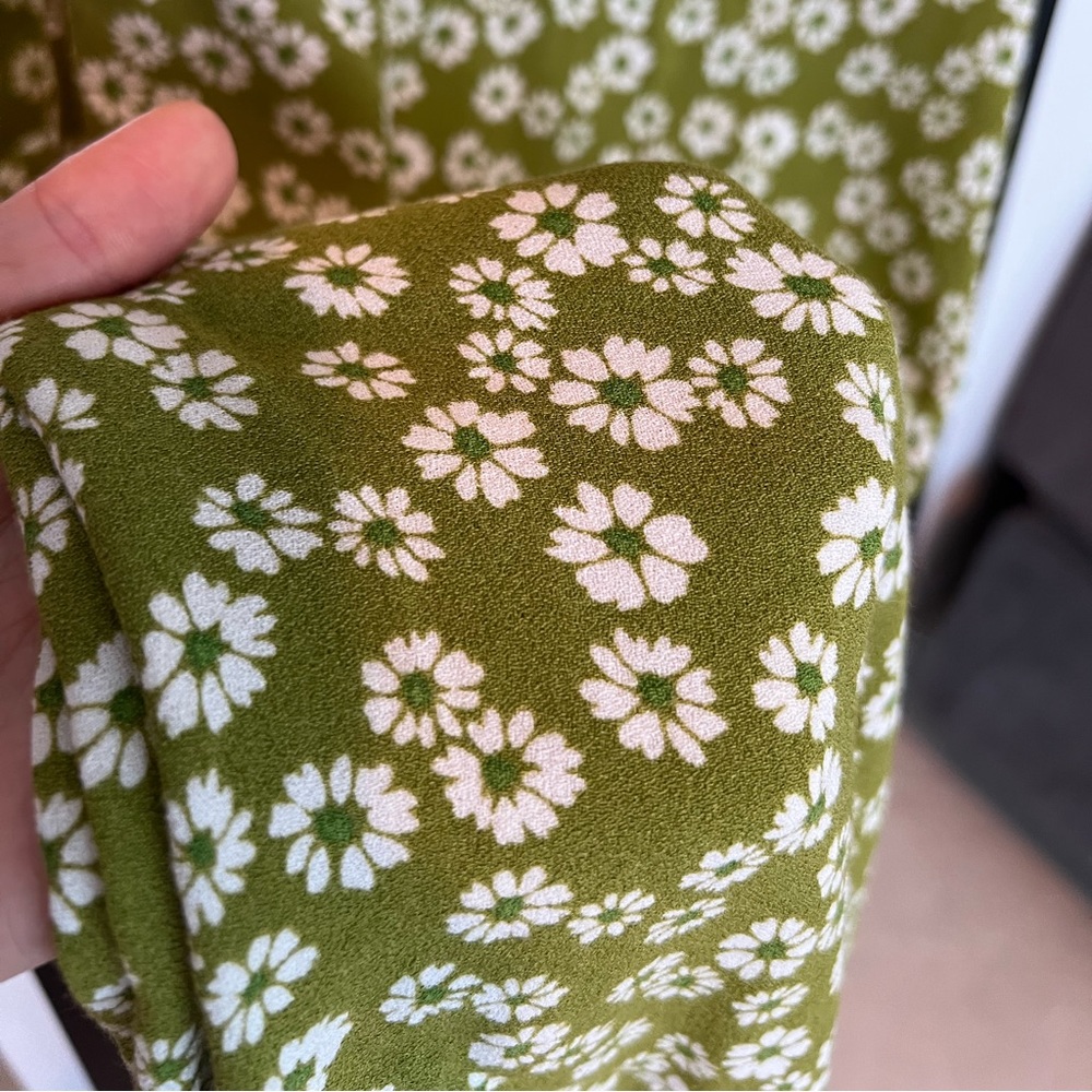 Reformation Green Daisy Crimini Dress - Picture 5 of 6